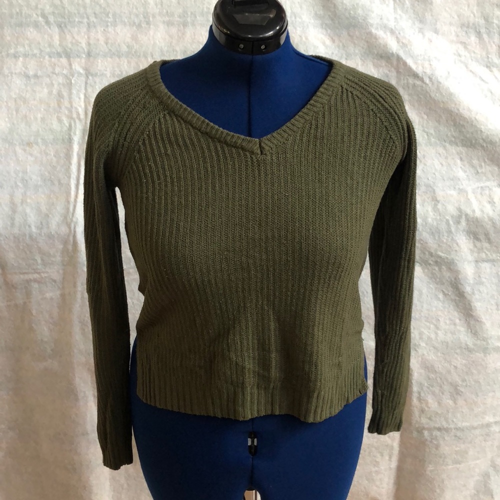 So Heritage green sweater